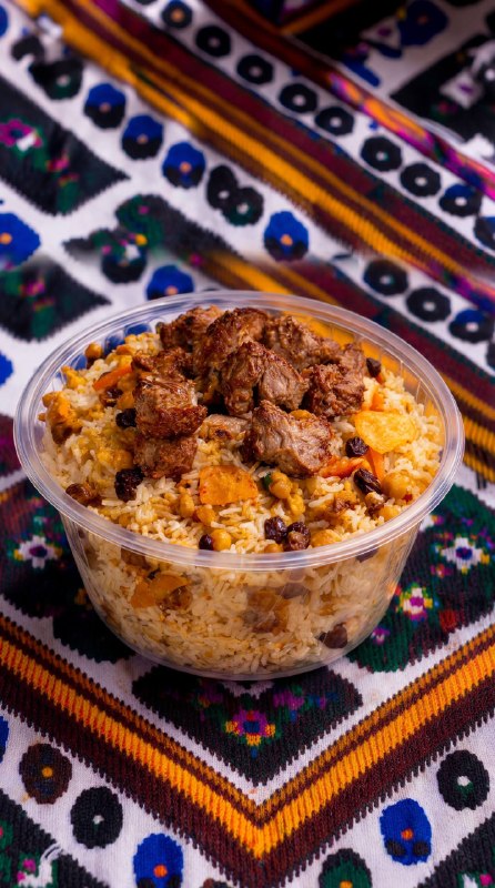 Plov in a DK Plast “Kosa” bowl