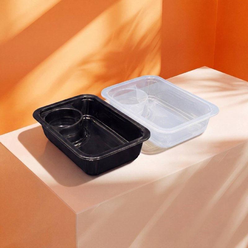 Ланч-бокс 350/80 с двумя отделениями DK Plast